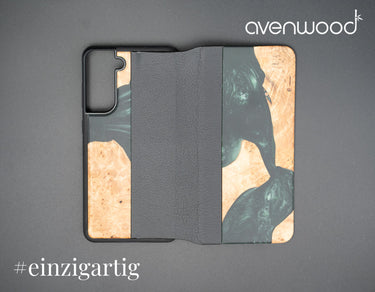 Samsung Galaxy S21 FE 5G PORTO COLLECTION FLIPCASE 13844 Grün